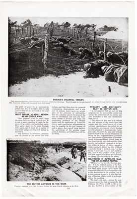 ARTICLE ABOUT WORLD WAR I, PAGES 117-118 french troops under gas attack in trenches